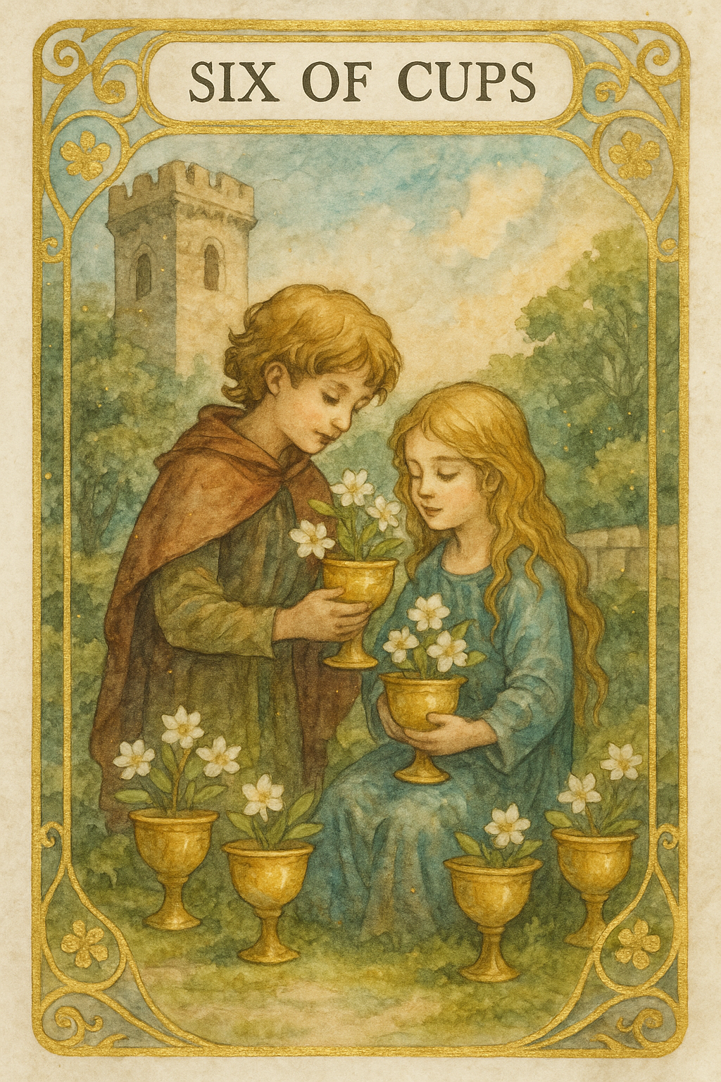 Six of Cups Tarot Card